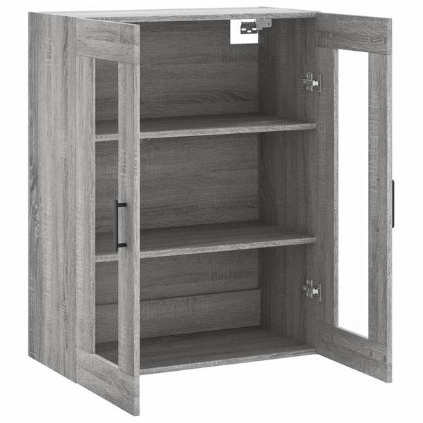 Grauer Wandschrank Tamuita 69,5x34x90cm (Sonoma)