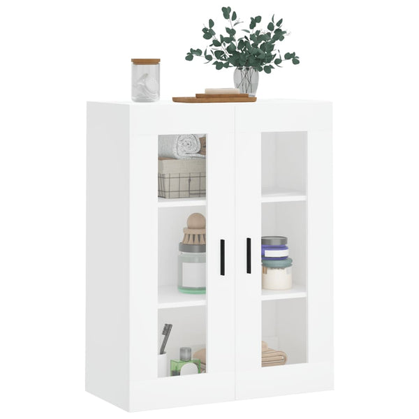 Weißer wandmontierter Schrank Vladina 69,5x34x90cm