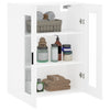 Weißer wandmontierter Schrank Vladina 69,5x34x90cm