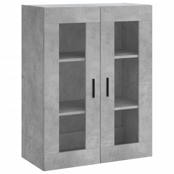 Betongrauer wandmontierter Schrank Vladina 69,5x34x90cm