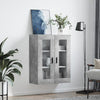 Betongrauer wandmontierter Schrank Vladina 69,5x34x90cm
