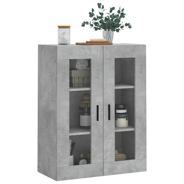 Betongrauer wandmontierter Schrank Vladina 69,5x34x90cm