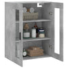 Betongrauer wandmontierter Schrank Vladina 69,5x34x90cm