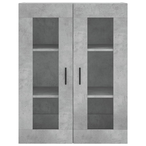 Betongrauer wandmontierter Schrank Vladina 69,5x34x90cm
