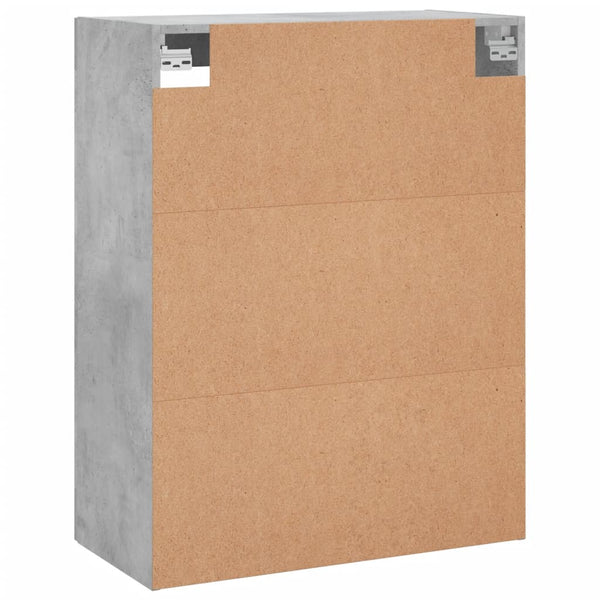 Betongrauer wandmontierter Schrank Vladina 69,5x34x90cm