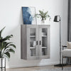 Wandhängeschrank Vladina 69,5x34x90cm (Sonoma) in Grau