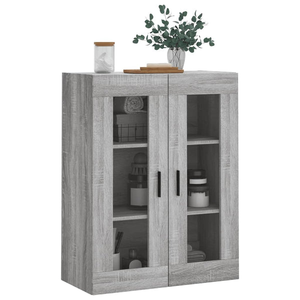 Wandhängeschrank Vladina 69,5x34x90cm (Sonoma) in Grau