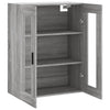 Wandhängeschrank Vladina 69,5x34x90cm (Sonoma) in Grau