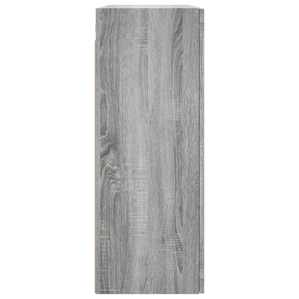 Wandhängeschrank Vladina 69,5x34x90cm (Sonoma) in Grau