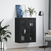 Schwarzer wandmontierter Schrank Jaxon 69,5x34x90cm