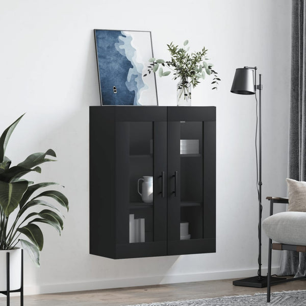 Schwarzer wandmontierter Schrank Jaxon 69,5x34x90cm