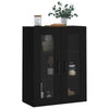 Schwarzer wandmontierter Schrank Jaxon 69,5x34x90cm