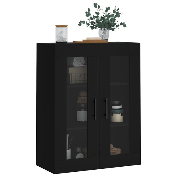 Schwarzer wandmontierter Schrank Jaxon 69,5x34x90cm