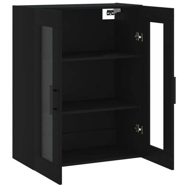 Schwarzer wandmontierter Schrank Jaxon 69,5x34x90cm