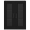 Schwarzer wandmontierter Schrank Jaxon 69,5x34x90cm