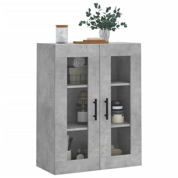 Betongrauer wandmontierter Schrank Jaxon 69,5x34x90cm