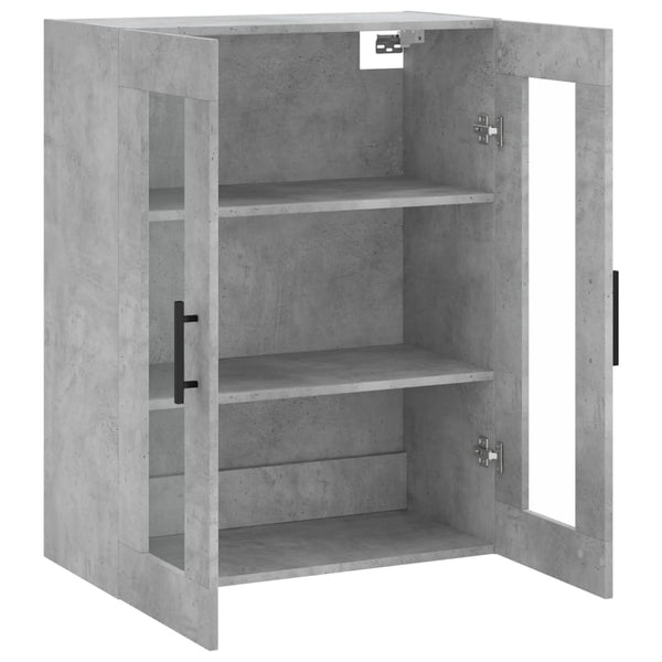 Betongrauer wandmontierter Schrank Jaxon 69,5x34x90cm