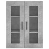 Betongrauer wandmontierter Schrank Jaxon 69,5x34x90cm