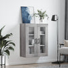 Grauer wandmontierbarer Schrank Jaxon 69,5x34x90cm (Sonoma)