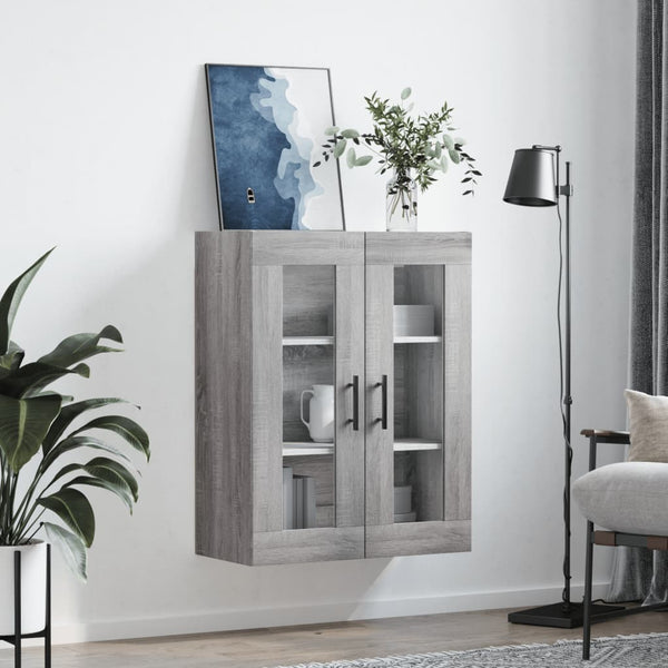 Grauer wandmontierbarer Schrank Jaxon 69,5x34x90cm (Sonoma)