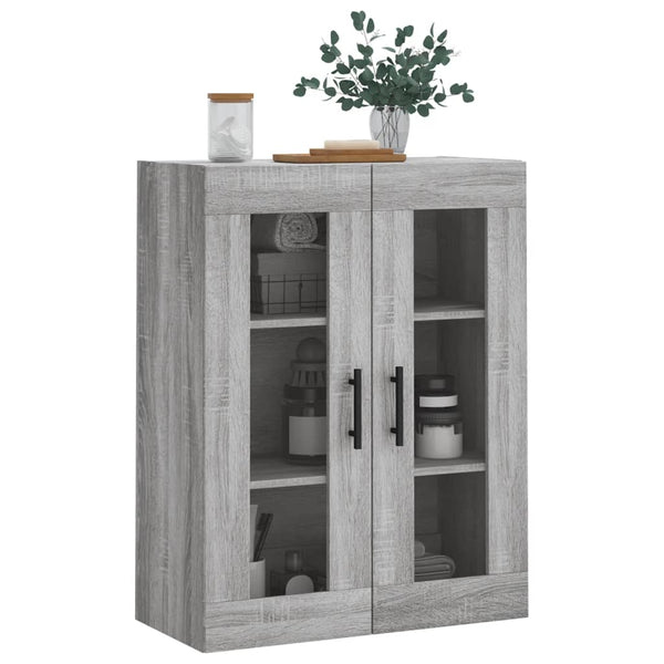 Grauer wandmontierbarer Schrank Jaxon 69,5x34x90cm (Sonoma)