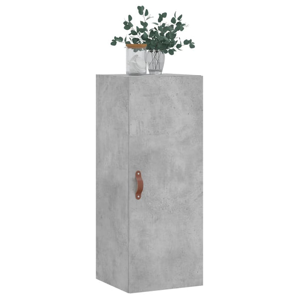 Betongrauer wandmontierter Schrank Tanjana 34,5x34x90cm