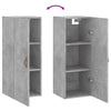Betongrauer wandmontierter Schrank Tanjana 34,5x34x90cm