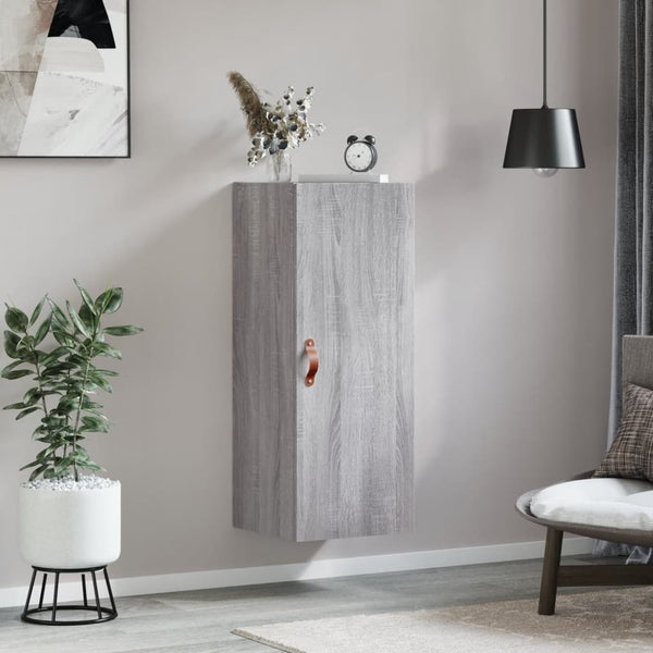 Grauer Wandschrank Tanjana 34,5x34x90cm (Sonoma)