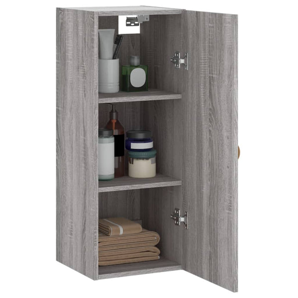 Grauer Wandschrank Tanjana 34,5x34x90cm (Sonoma)