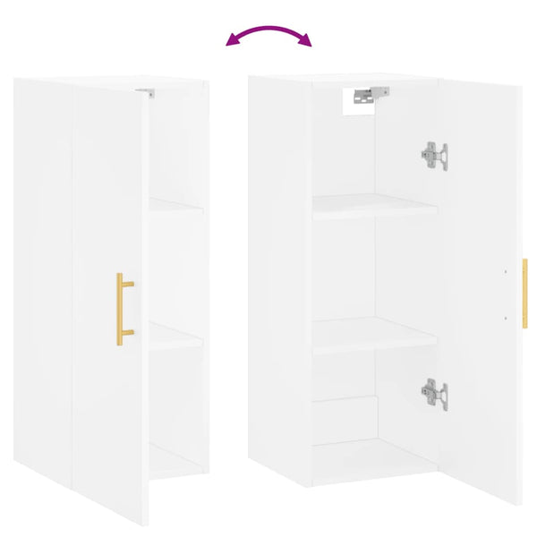 Weißer Wandschrank Klytemnestra 34,5x34x90cm
