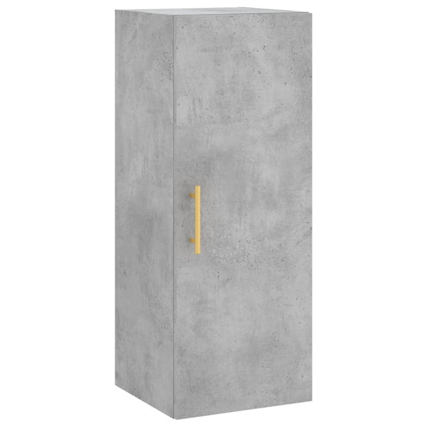 Wandhängender Schrank Clitemnestra 34,5x34x90cm in Betongrau