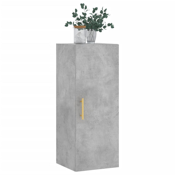 Wandhängender Schrank Clitemnestra 34,5x34x90cm in Betongrau