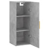 Wandhängender Schrank Clitemnestra 34,5x34x90cm in Betongrau