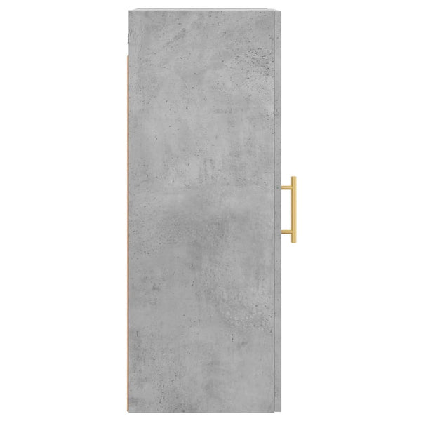 Wandhängender Schrank Clitemnestra 34,5x34x90cm in Betongrau