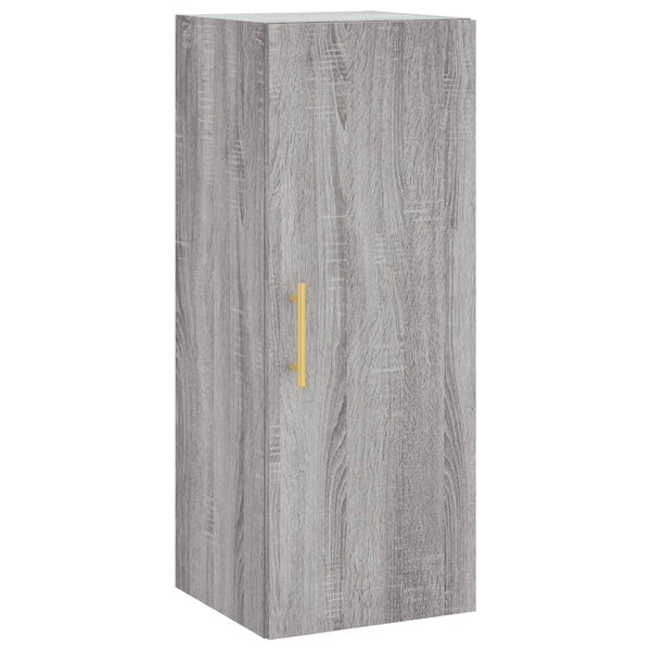 Grauer wandmontierter Schrank Clitemnestra 34,5x34x90cm (Sonoma)