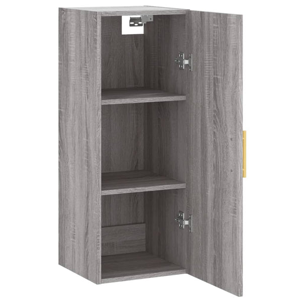 Grauer wandmontierter Schrank Clitemnestra 34,5x34x90cm (Sonoma)