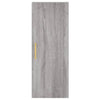 Grauer wandmontierter Schrank Clitemnestra 34,5x34x90cm (Sonoma)