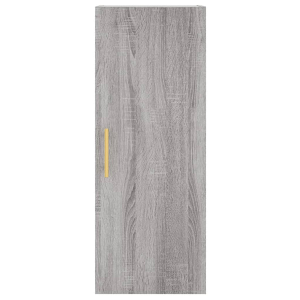Grauer wandmontierter Schrank Clitemnestra 34,5x34x90cm (Sonoma)