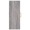 Grauer wandmontierter Schrank Clitemnestra 34,5x34x90cm (Sonoma)