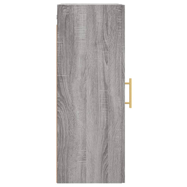 Grauer wandmontierter Schrank Clitemnestra 34,5x34x90cm (Sonoma)