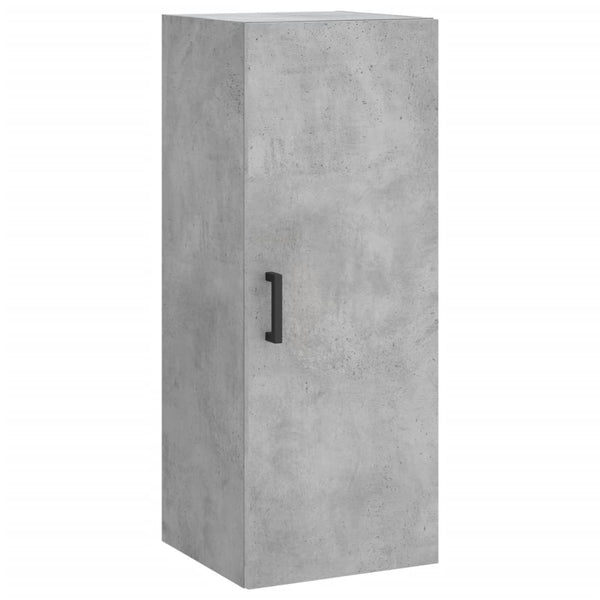 Betongrauer wandmontierbarer Schrank Chibra 34,5x34x90cm