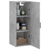 Betongrauer wandmontierbarer Schrank Chibra 34,5x34x90cm