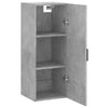 Betongrauer wandmontierbarer Schrank Chibra 34,5x34x90cm