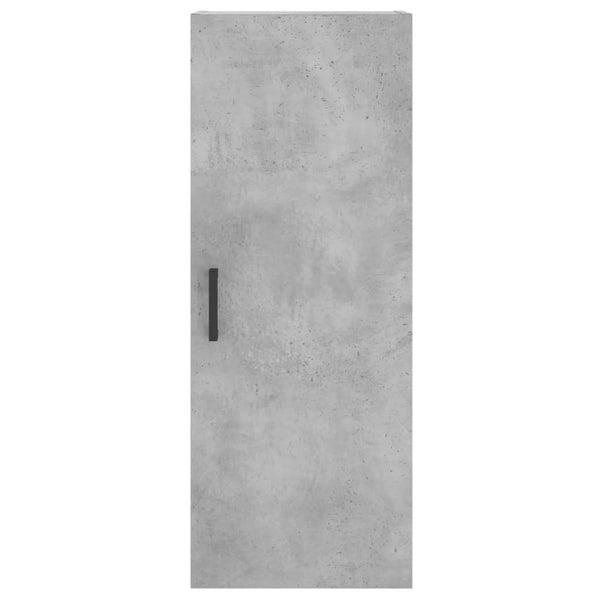 Betongrauer wandmontierbarer Schrank Chibra 34,5x34x90cm