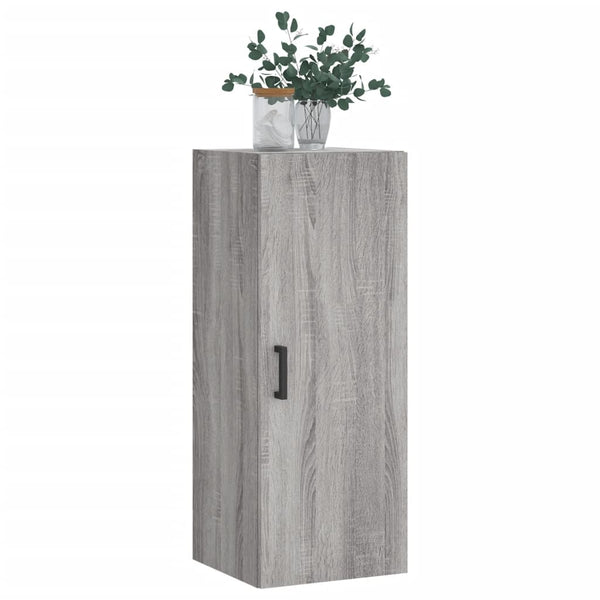 Grauer Wandschrank Chibra 34,5x34x90cm (Sonoma)