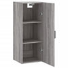 Grauer Wandschrank Chibra 34,5x34x90cm (Sonoma)
