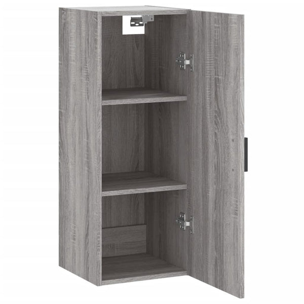 Grauer Wandschrank Chibra 34,5x34x90cm (Sonoma)