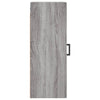 Grauer Wandschrank Chibra 34,5x34x90cm (Sonoma)