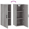 Grauer Wandschrank Chibra 34,5x34x90cm (Sonoma)