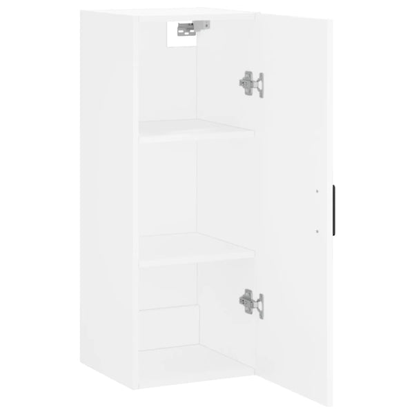 Weißer wandmontierter Schrank Zahei 34,5x34x90cm